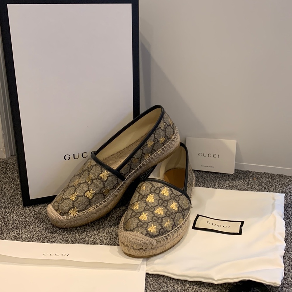Gucci canvas espadrilles